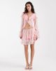 Muse Assembly Muse Assembly boho crinkle chiffon tiered mini skirt in pink - part of a set - 2