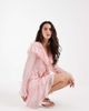 Muse Assembly Muse Assembly boho crinkle chiffon tiered mini skirt in pink - part of a set - 3