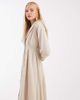 Muse Assembly Muse Assembly button down embroidered collar bridget midi dress in ecru-White - 3