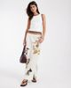 Muse Assembly Muse Assembly carrie graphic maxi skirt in cream-White - 2