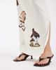 Muse Assembly Muse Assembly carrie graphic maxi skirt in cream-White - 4