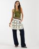 Muse Assembly Muse Assembly crochet side tie mini skirt in cream-White - 1