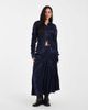 Muse Assembly Muse Assembly Delphine shirred shirt in navy - 3