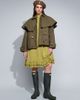 Muse Assembly Muse Assembly detachable cape bonnie jacket in green - 1