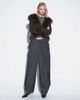 Muse Assembly Muse Assembly double waistband detail milena pants in gray - 1
