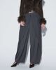 Muse Assembly Muse Assembly double waistband detail milena pants in gray - 3