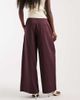 Muse Assembly Muse Assembly embroidered pants in dark plum-Purple - 3