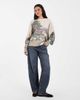 Muse Assembly Muse Assembly Erin graphic knit sweater in cream-Multi - 4