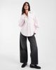 Muse Assembly Muse Assembly Erin oversized shirt in light pink - 4