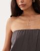 Muse Assembly Muse Assembly Fern bandeau asymmetric top in gray - part of a set - 3