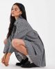 Muse Assembly Muse Assembly fiona shirt mini dress in navy pinstripe - 3