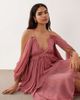 Muse Assembly Muse Assembly Grace boho layered maxi dress-pink - 4