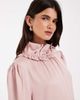 Muse Assembly Muse Assembly high neck demi dress in light pink - 4