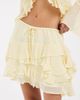 Muse Assembly Muse Assembly Ivy Ruffle layer mini skirt set-Yellow - 3