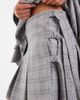 Muse Assembly Muse Assembly Jules pleated mini skirt in muted check-Gray - 4