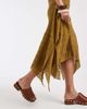 Muse Assembly Muse Assembly Layla hankerchief hem bandeau midi dress-Green - 4