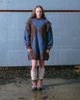 Muse Assembly Muse Assembly Lucie knit mini dress in brown/blue check-Multi - 2