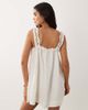 Muse Assembly Muse Assembly Mary embroidered smock mini dress-White - 4