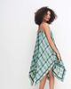 Muse Assembly Muse Assembly Olivia hankerchief hem plaid midi dress-Blue - 2
