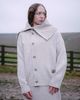 Muse Assembly Muse Assembly oversized collar fiona cardigan in oat-White - 2