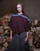 Muse Assembly Muse Assembly pip cape in chocolate and blue-Multi - 2