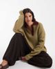 Muse Assembly Muse Assembly polo knit alice sweater in green - 1