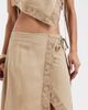 Muse Assembly Muse Assembly Rae lace trim tie side skirt - part of a set-Green - 4