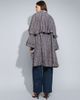 Muse Assembly Muse Assembly Selena boho ruffle blouse in blue/brown check-Multi - 4