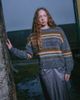 Muse Assembly Muse Assembly striped hattie knit sweater in gray-Multi - 2