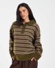 Muse Assembly Muse Assembly Sydney rugby knit sweater in pink/green stripe-Multi - 1