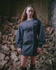 Muse Assembly Muse Assembly tailored audrey mini dress in charcoal-Gray - 2