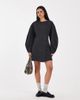 Muse Assembly Muse Assembly tailored audrey mini dress in charcoal-Gray - 4