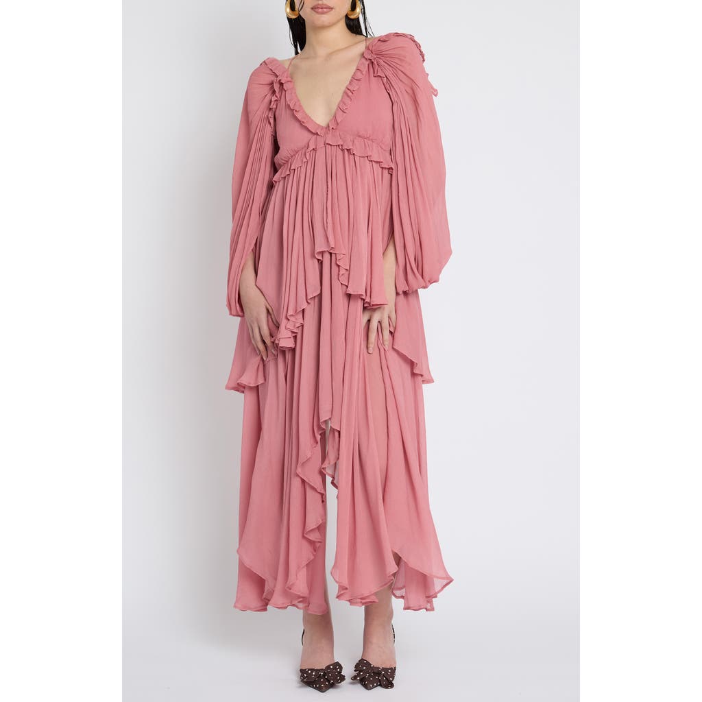 Muse Assembly Muse Assembly Tiered Frill Maxi Dress