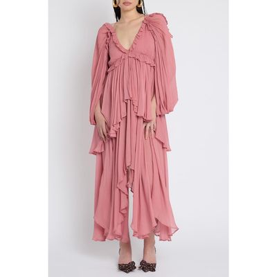 Muse Assembly Muse Assembly Tiered Frill Maxi Dress