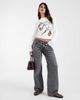 Muse Assembly Muse Assembly Victoria graphic long sleeve top in white - 2