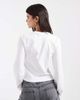 Muse Assembly Muse Assembly Victoria graphic long sleeve top in white - 4