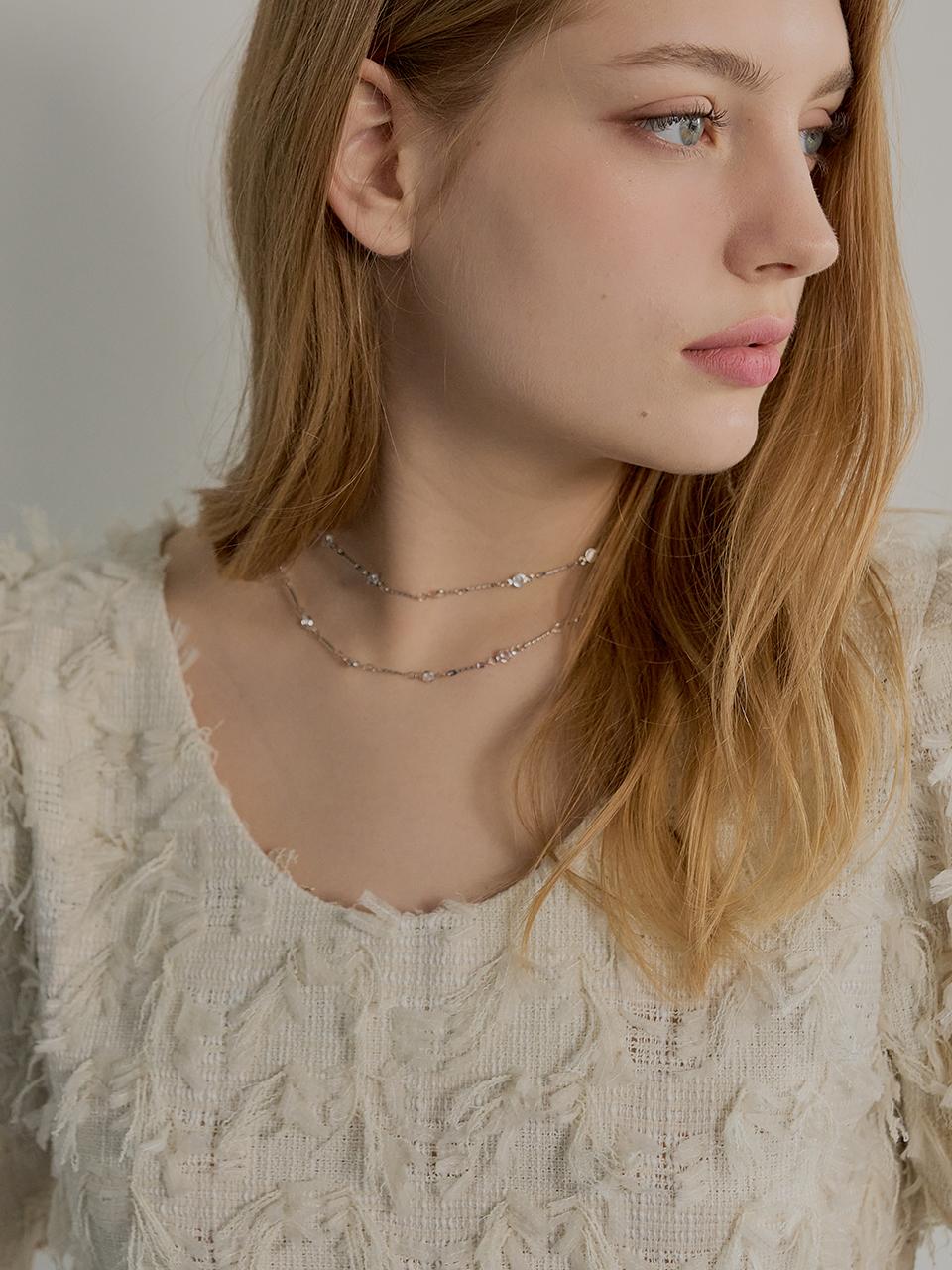 MUSE BY ROSE MiiA Layered Chain Necklace [SILVER]
