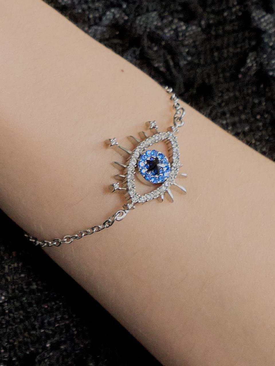 MUSE BY ROSE SAPPHIRE EYE LOGO BRACELET [SILVER]