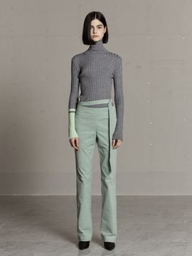 MUSEE Boots-cut Corduroy Pants_Mint