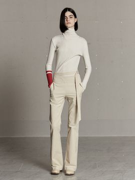 MUSEE Boots-cut Corduroy Pants_Off White