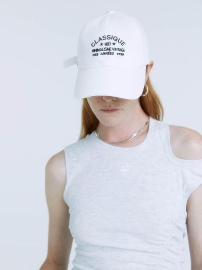 MUSEE DIETER Classique Logo Ball Cap_White