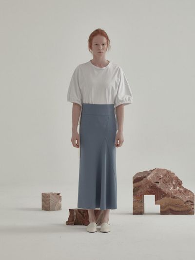 MUSEE Iero Belted Point T-Shirt Off White