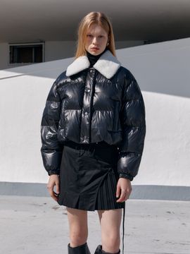 MUSEE PARC Down Faux-Shearing Collar Puffer Jacket