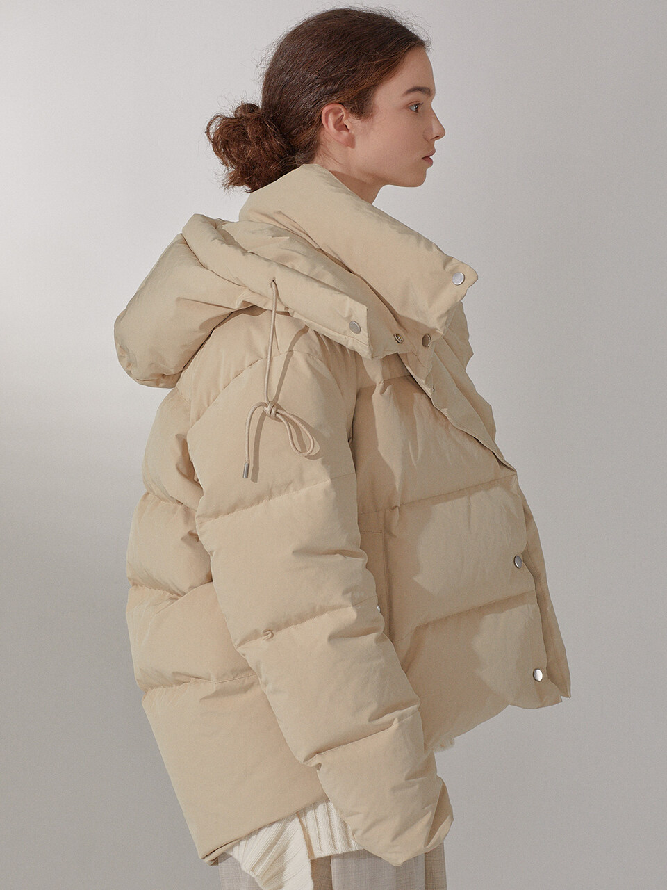 MUSEE Reversible Puffer Jacket_Soft Beige