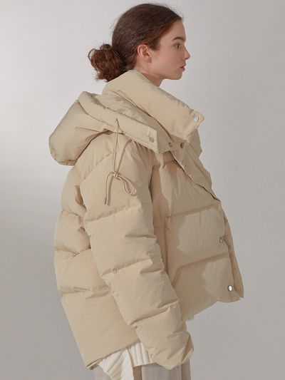 MUSEE Reversible Puffer Jacket_Soft Beige