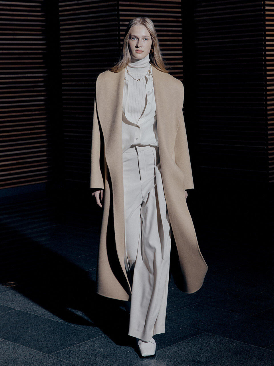 MUSEE SENNE Cashmere Shawl Collar Handmade Coat