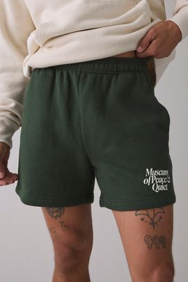 Museum of Peace & Quiet Museum Of Peace & Quiet Midcentury Sweatshorts in Green, Men's at Urban Outfitters