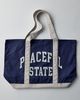 Museum of Peace & Quiet Museum Of Peace & Quiet Peaceful State Tote Bag in Navy, Men's at Urban Outfitters - 1
