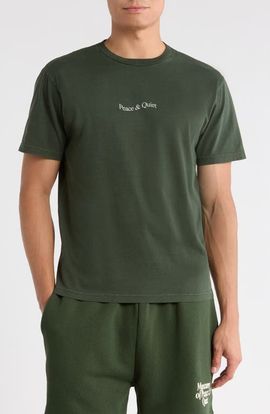 Museum of Peace & Quiet Museum of Peace & Quiet Wordmark Graphic Cotton T-Shirt