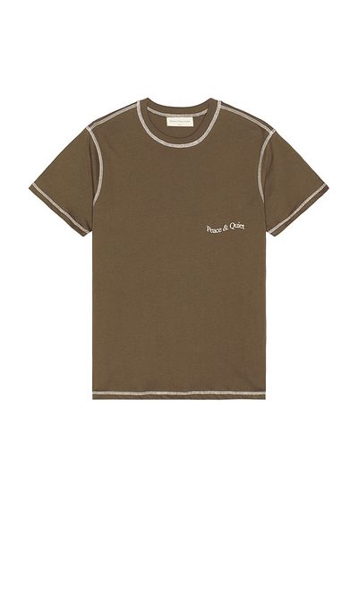 Museum of Peace and Quiet Museum of Peace and Quiet Wordmark Reverse Stitched T-Shirt